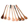 Colher de Madeira Nanmu Mel, Colher de Madeira de Lótus com Cabo Longo, Colher de Sopa de Madeira, Colher Doméstica, Louça de Madeira, Colher para Mexer