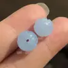 6 Piezas de Ágata Calcedonia Blanca, Amarilla, Verde, Azul y Morada, Cuentas Sueltas de Loto, Cuentas Redondas para Accesorios de Pulsera, Loto Aproximadamente 10 mm, Jade de Roca de Cuarzo