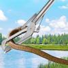 Alicate de Enguia de Aço Inoxidável para Pegar Barbos, Lagostas, Caranguejos, Ferramenta de Pesca de Controle de Peixes Estendida, Gancho de Cobra, Pinça de Pesca Marítima ao Ar Livre
