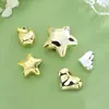Colar Pulseira Acessórios Rosto de Pêssego Coração Recortado Buraco para Pendurar Pingente de Concha Brilhante Brincos de Coração DIY Novo Estéreo