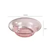 Bandeja de Frutas Transparente Altamente Atractiva para Mesa de Café en Casa, Bandeja de Snacks y Dulces para Sala de Estar, Bandeja de Almacenamiento Multifuncional al por Mayor