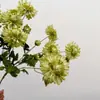 Crisantemos artificiales de color macarrón y flores de loto de rama alta para arreglos florales de sala de estar de casa de huéspedes y decoraciones de boda, disponibles para entrega de una sola pieza