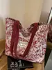 Bolso de Hombro Grande de Lona con Lazo para Mujer 2026 Nuevo Bolso Versátil de Lona para Compras y Uso Diario