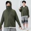 Ropa de protección solar para niño gordo más fertilizante para aumentar el verano delgado grande para niños ropa de protección solar ligera de seda de hielo abrigo de protección UV