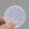 Nueva Caja de Almacenamiento para Esponja de Maquillaje Compacto de Polvo Esponja para Fijar Maquillaje Estuche Vacío Portátil Transpirable Caja Transparente con Tapa abatible Pequeña Redonda Exquisita
