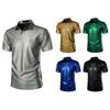 Camisa polo de manga corta con estampado de tiras de belleza bronceadas para hombre, ropa de Amazon, novedad de verano de 2024