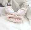 Linda y Adorable Diadema de Alambre con Orejas de Conejo 3D para Lavarse la Cara, Maquillaje, Cinta para el Cabello, Accesorio Coreano para el Cabello, Tocado