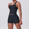 Roupa Esportiva de Yoga com Costas em I Bonitas Europeia e Americana Suit para Mulheres Secagem Rápida Absorvente de Suor Levanta Bumbum Novo Roupa Esportiva de Corrida Fitness