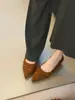 Colección de otoño 2026 estilo francés: Zapatos de tacón sencillos para mujer, nuevos y modernos, con tacón grueso, puntera poco profunda y punta fina, perfectos para el uso diario