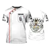 Camiseta de Moda de Verão Personalizada para Negócios de Barbeiro Estampa 3D Camiseta Neutra Casual Respirável Manga Curta