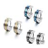 Pendientes Eléctricos de Diamante Estilo Coreano de Moda Números Romanos Acero de Titanio Pendientes para Hombre Nicho Elegante Punk Joyería Ebay