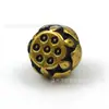 Botão de Metal Bronze Estilo Chinês Bola Sólida Oca Retro Camisa Hanfu Estilo Nacional Cheongsam Fivela Decorativa para Roupa