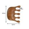 Peine de Masaje Multifuncional de Madera Sólida para la Cabeza, Peine de Dientes Anchos para Raspar Meridianos, Masajeador para el Cuidado del Cabello y Terapia de Salud Estilo Delfín