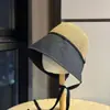 Sombrero de Pescador de Paja con Bloques de Color Ins Estilo Coreano para Mujer, Adecuado para Coletas, Sombrero de Sol de Ala Ancha para Verano, Moderno y a la Moda