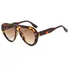 Gafas de Sol de Marco Grande Estilo Europeo y Americano 2026 para Mujer, Gafas de Sol Cat-Eye Modernas y Únicas, Anti-UV, Estilo Callejero de Moda