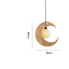 Lámpara colgante de bola de fieltro color crema con hilo de algodón estilo francés para sala de estar, comedor, dormitorio principal, estudio, luminaria de estilo bohemio