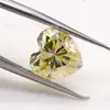 Amarillo Goose Corazón con Forma de Corazón Color Moissanita Musgo Corazón con Forma de Corazón Amarillo Claro Piedra Desnuda Wuzhou Piedra Preciosa de Moissanita