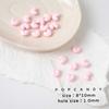 Aleación pedo durazno amor color primavera macaron DIY hecho a mano pulsera de cuentas aretes collar cadena para teléfono móvil cuentas de joyería