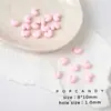 Aleación Durazno Amor Color Primavera Macarrón DIY Pulsera de Cuentas Hecha a Mano Pendientes Collar Cadena para Teléfono Móvil Joyería Cuentas