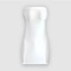 Vestido de Yoga Metálico Stretch Justo Sem Alças, Saia Curta Bodycon, Vestido Bodycon Justo Sem Alças Hot Girl