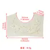 Nuevo cuello de chal de lentejuelas con cuentas hecho a mano, flor, bordado de malla, cuello de strass con cuentas de alta resistencia, flor en el cuello delantero, accesorio para prenda