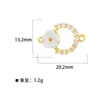 Colar Brincos Joia Pingente Olho do Diabo Vintage Excêntrico Transfronteiriço Amazon DIY Pingente Único Acessório Pingente