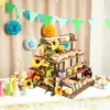 Suporte de Cupcake de Madeira Transfronteiriço, Suporte de Exibição de Lanches de Frutas em Camadas para Festa, Suporte de Exibição de Figuras de Caixa Surpresa