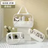 Bolsa de Cosméticos Transparente à Prova d'Água de PVC de Grande Capacidade para Mulheres, Bolsa de Viagem Portátil Super Popular Estilo Ins, Necessaire de Mão, Bolsa de Armazenamento