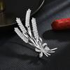 Broche Nuevo Clásico Simple Pastoral Espiga de Arroz Pequeño Diseño de Fragancia Nicho Exquisito Pines de Alta Gama