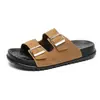 Nuevas Chanclas Birkenstock con Hebilla Retro para Hombre, Adecuadas para Todas las Estaciones, Antideslizantes, Resistentes al Desgaste, Ligeras, Transpirables, Sandalias de Exterior
