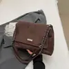 Bolsa Tote Casual de Couro Sintético de Alta Qualidade Estilo Coreano, Textura Macia e Lisa, Nova Coleção Primavera 2026, Bolsa de Ombro com Corrente Nicho para Mulheres