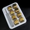 Fábrica acero inoxidable 304 cubo de hielo hogar metal hielo grano pp en caja hielo para whisky piedra de hielo artefacto de hielo al por mayor