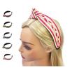 Diadema Bohemia Retro para Niñas Tejida de Rafia de Ala Ancha de 5 cm Diadema para Lavar la Cara Diadema de Paja con Nudo