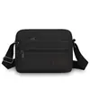 Bolso Cruzado Casual Simple para Hombre de un Solo Hombro Gran Capacidad Multicapa para Salir Bolso Cruzado de Lona Grueso Resistente al Desgaste Moderno