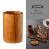 Juego de espátulas de teca para cocinar, espátula de madera de acacia con mango largo, espátula para sartenes antiadherentes, cucharón de sopa de madera, vajilla, utensilios de cocina
