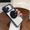 Adecuado para Funda de Teléfono Móvil Iphone17Promax Soporte Giratorio Metálico Succión Magnética Apple 16 Airbag Cuatro Esquinas Anti-Caída Duro