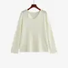 Top de punto fino, versátil y con cuello para otoño 2026, capa base básica adelgazante de talla grande para mujer, estilo 23221
