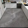 Tapetes de Piso para Cozinha Doméstica, Antiderrapantes, Resistentes a Óleo, Laváveis com Pano, Tapetes Absorventes de Terra de Diatomáceas Sem Lavagem, Tapetes de Carpete para Pés de Cobertura Total Absorventes de Óleo e Resistentes à Sujeira