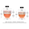 Botella de Crema de Boca Ancha 30g 50g Múltiples Capacidades Botella para Mascarilla de Ojos Mascarilla de Labios Plástico PP Botella de Relleno para Crema de Ojos Material de Empaque Venta al por Mayor