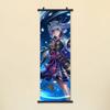 Juego Original Dios Gan Yu Tallado Personaje Soleado Eje Colgante Pintura Decorativa Mural de Ocho Dioses Póster de Comic-Con Colgante Pintura Colgante