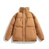 3388 en stock Entidad Transfronteriza Dos Aperturas Estilo Muy Sencillo Color Sólido Cuello Ropa Acolchada de Algodón Hombres Invierno Nuevo Moda Coreana Holgado Seguridad