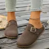 Nuevos Zapatos Birkenstock Verano 2026 Chanclas de Suela Gruesa Talla Grande para Mujer Ligeros Cómodos Casuales Zapatos Individuales Versátiles para el Trayecto Zapatos Semiabiertos