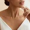 Colar Cruz Moda Europeia e Americana, Pingente de Cruz Pequeno Elegante, Corrente para Clavícula, Colar de Joias Atmosférico para Meninas