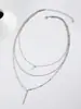 Moda transfronteriza europea y americana estilo bohemio para mujer línea colgante de perlas multicapa collar multicapa para niñas venta al por mayor