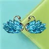 Aleación de Cisne Completa de Diamante Cristal Ojo de Caballo para Salida de Aire de Coche, Bolsos, Accesorios de Ropa, Accesorios DIY para Funda de Teléfono