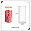 Taza de Vidrio Cilíndrica Simple de una Sola Capa en Stock, Jarrón de Vidrio de Borosilicato Alto, Taza para Velas Aromáticas, Taza de Leche Lámpara de Viento