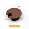 Caja de roscado de aleación de zinc de 35 mm para computadora de escritorio, caja de cableado, tapa de orificio de cable redondo, orificio de roscado, hardware