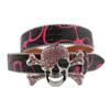 Cinto de strass transfronteiriço Cinto feminino Cinto masculino com fivela de pino de diamante incrustado Tendência da moda punk bbsimon Cinto masculino