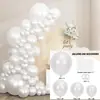 Conjunto de Corrente de Balões de Cor Sólida Nova Transfronteiriça com 137 Peças Decoração de Festa de Aniversário Pacote de Balões para Decoração de Casamento