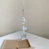 Estilo Ins Carrillón de Viento de Botella Flotante Llavero de Teléfono Colgante Pequeño Medusa Estrella Correa para Bolso Decoración Versátil para Mujeres
